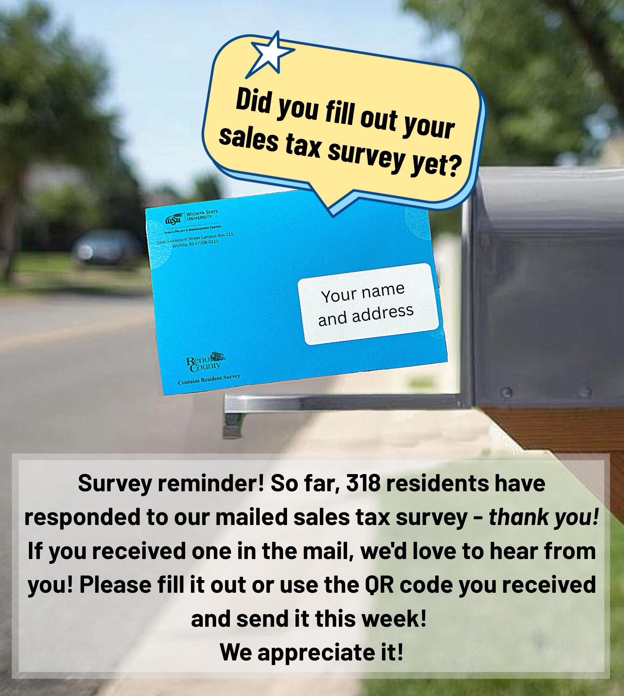 We Want to Hear From All Reno County Residents! - News Image